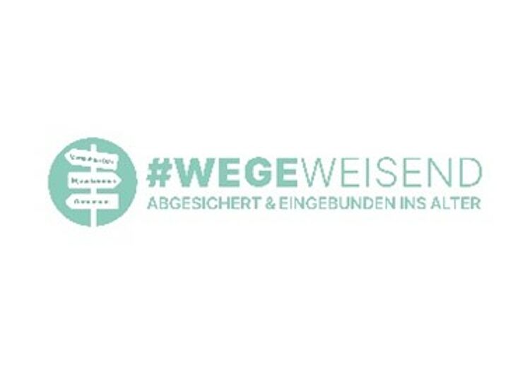 Logo des Projekts Wegeweisend – abgesichert und eingebunden ins Alter