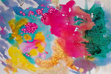 abstraktes Bild mit bunten Farben.