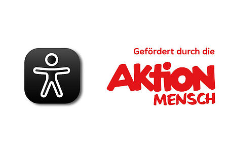 Logos von Eye-Able® und der Aktion Mensch.
