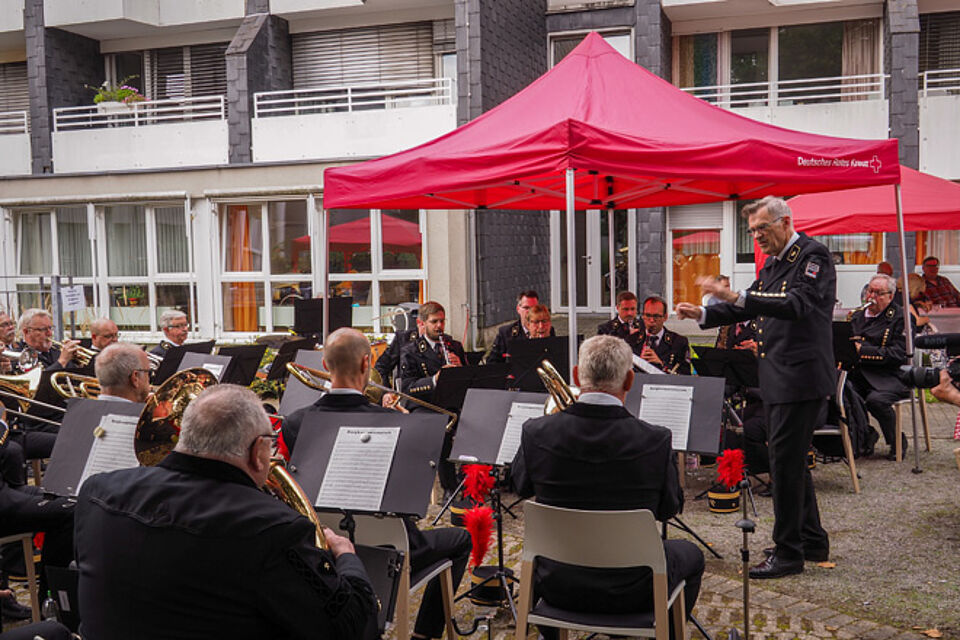 Orchester in Bergmannsuniform