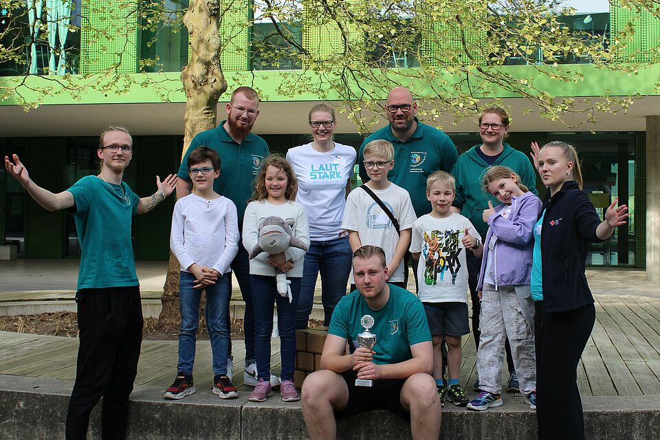 Gruppenbild der siegreichen Bambini